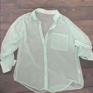5/$20 Garage sheer mint top